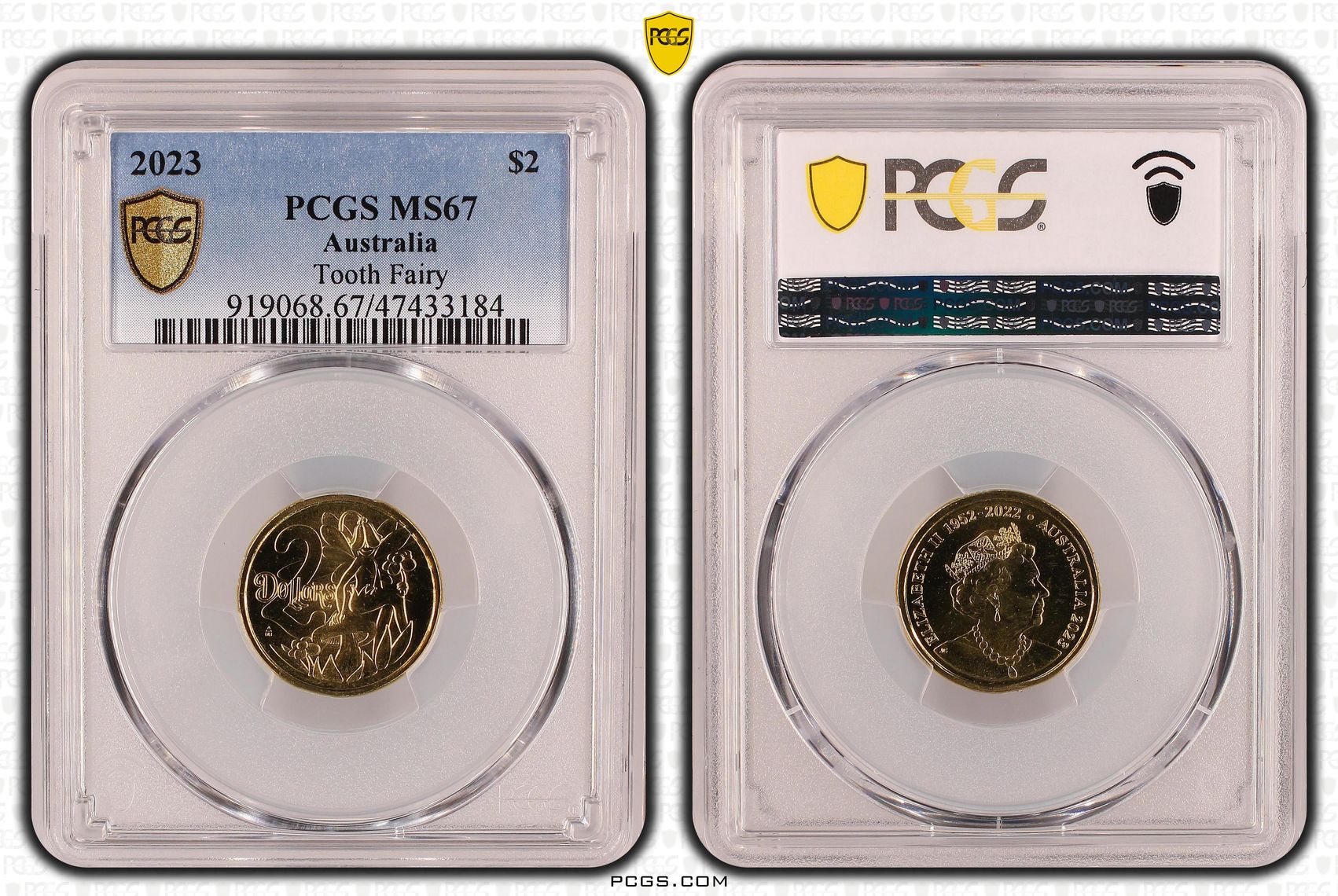 Elizabeth II, Tooth Fairy, Two Dollar, 2023, PCGS MS 67