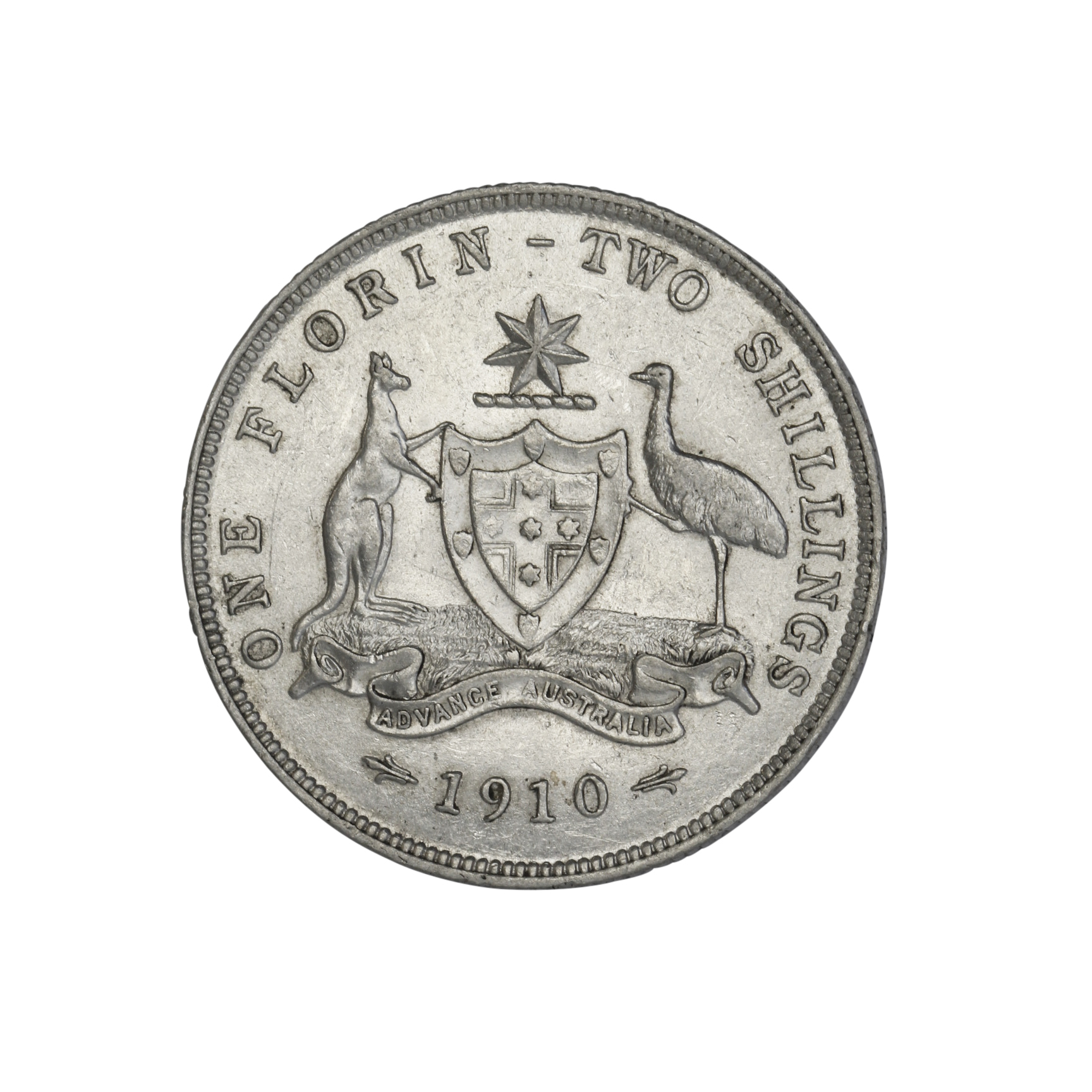 Edward VII, Florin, 1910, EF