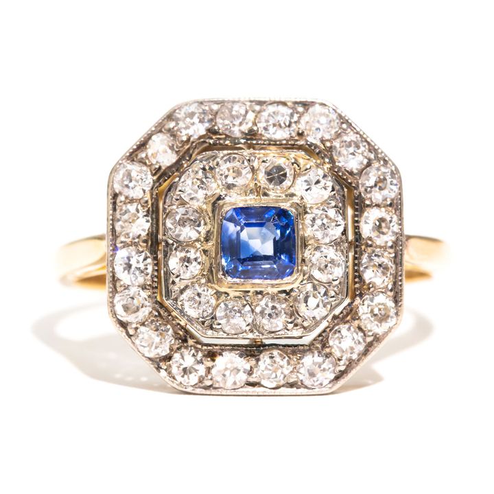 Sapphire & Diamond Ring, c.1920s