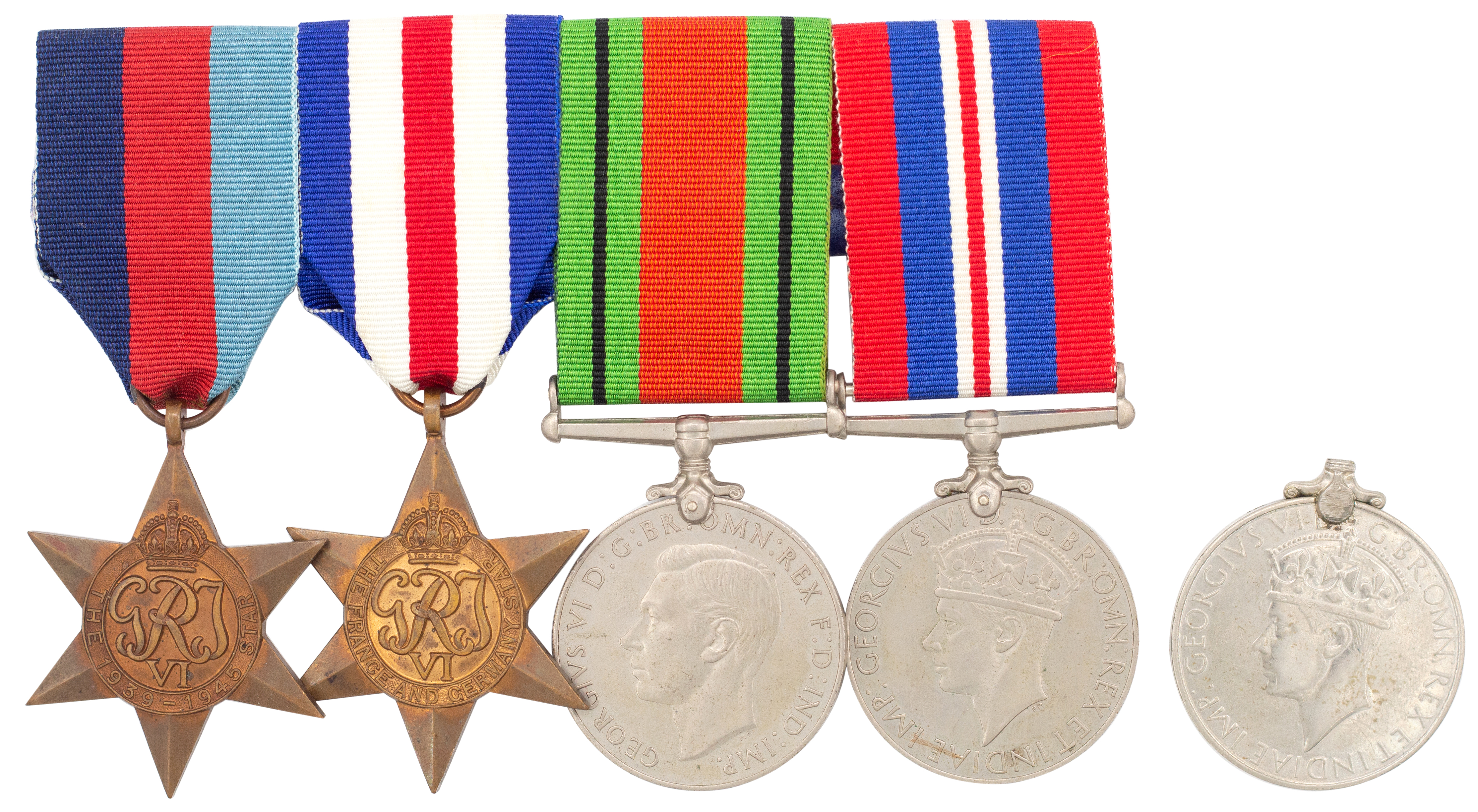 490 · Great Britain, WWII Group of Four, 1939 - 1945, EF