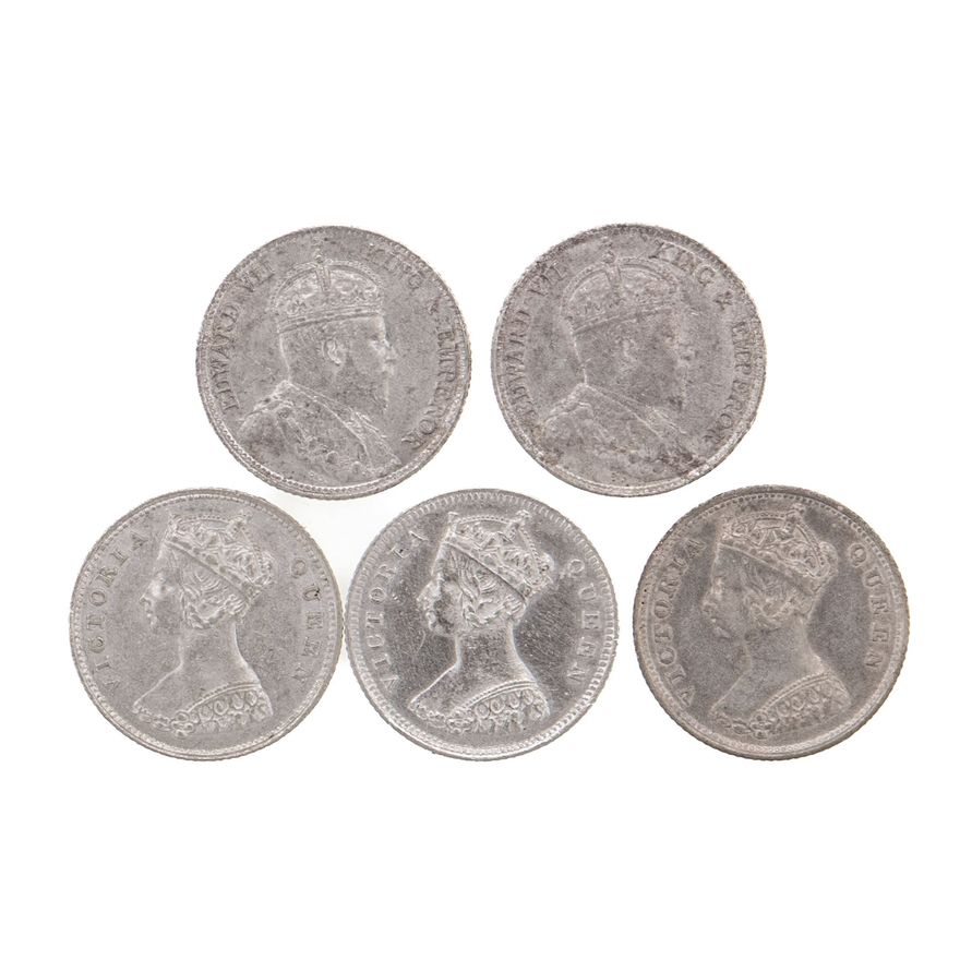 Hong Kong, Ten Cents, 1895 - 1903,  EF - UNC