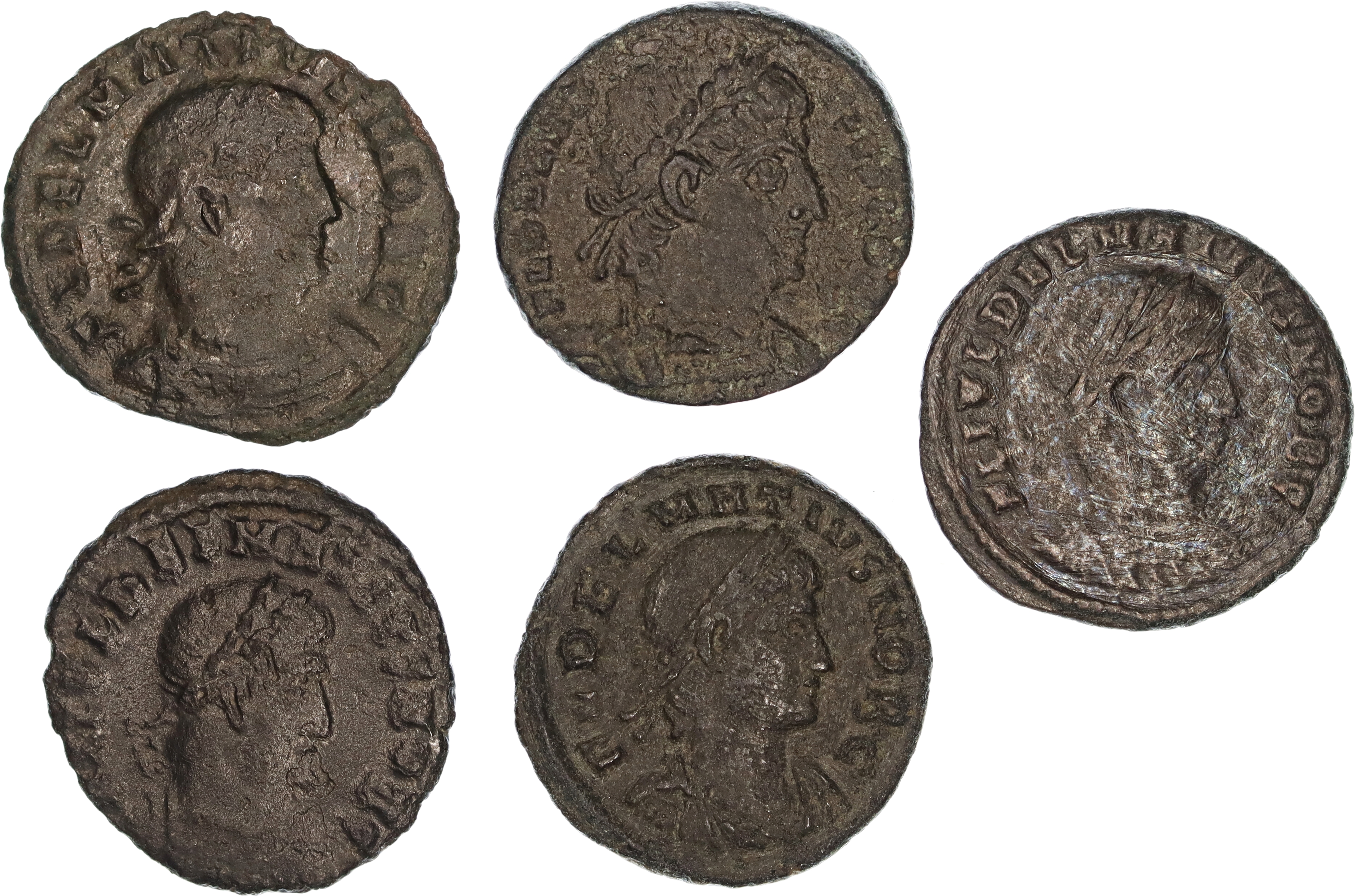 Roman Empire, Delmatius, Æ Follis, 335-337 AD, nF-nVF