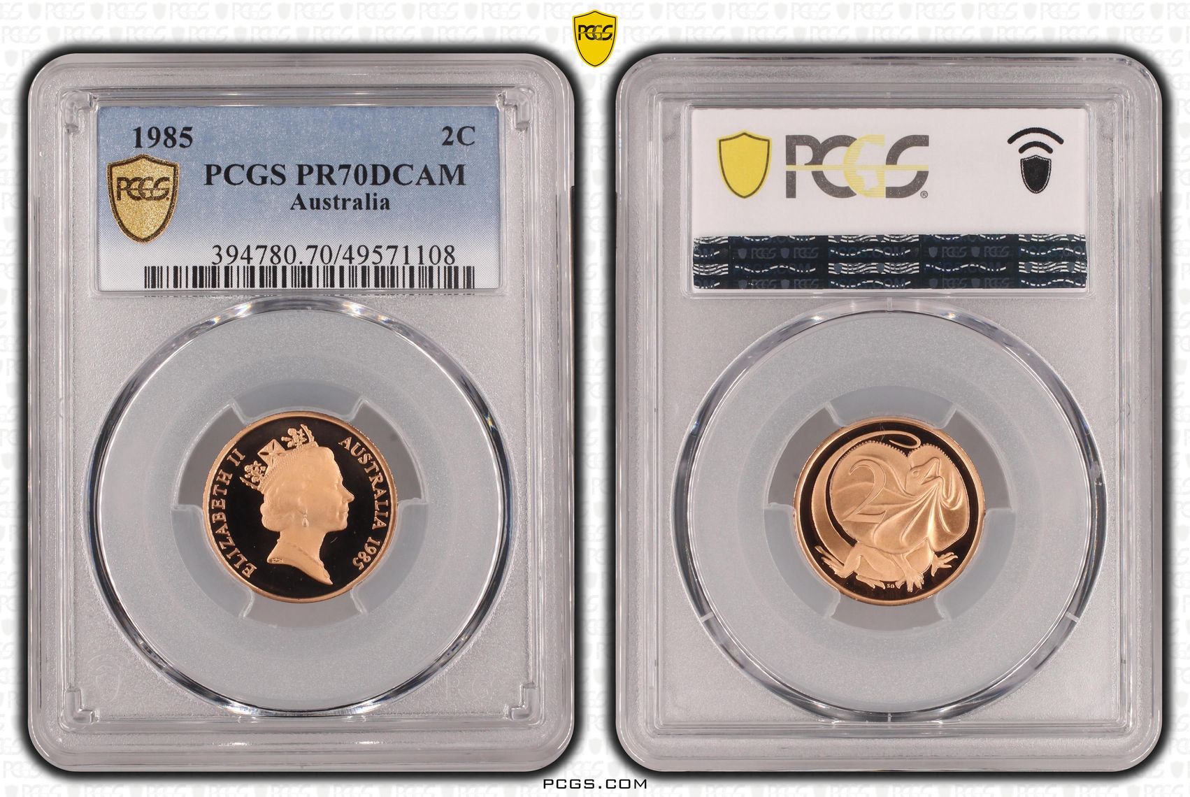 Elizabeth II, Two Cent, 1985, PCGS PR70DCAM