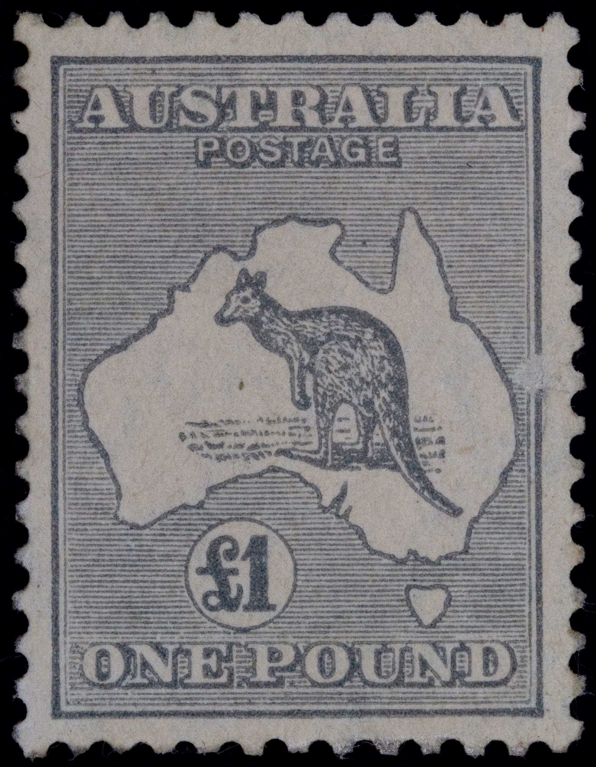 C of A Watermark, One Pound, 1935, Poor
