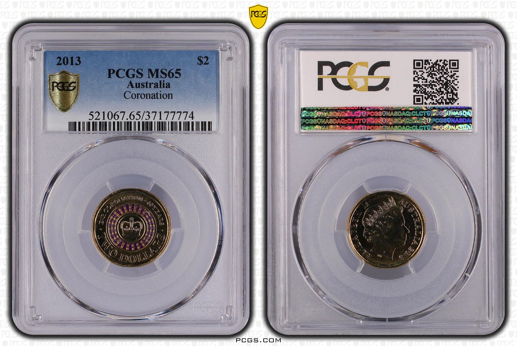 Coronation, Two Dollar, 2013, PCGS MS65
