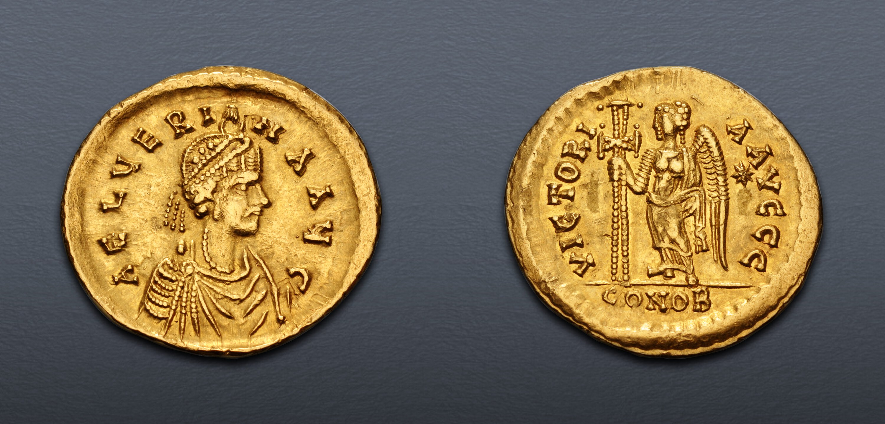 Aelia Verina. Augusta, AD 457-484. AV Solidus (21mm, 4.48 g, 6h ...
