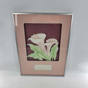 1980's Calla Lily Sculptured Paper Art by Roberta Adkins - Signed / Numbered