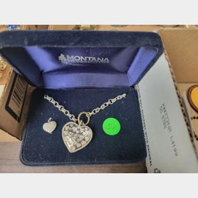 Montana Silversmith Heart Necklace and 1 Earring