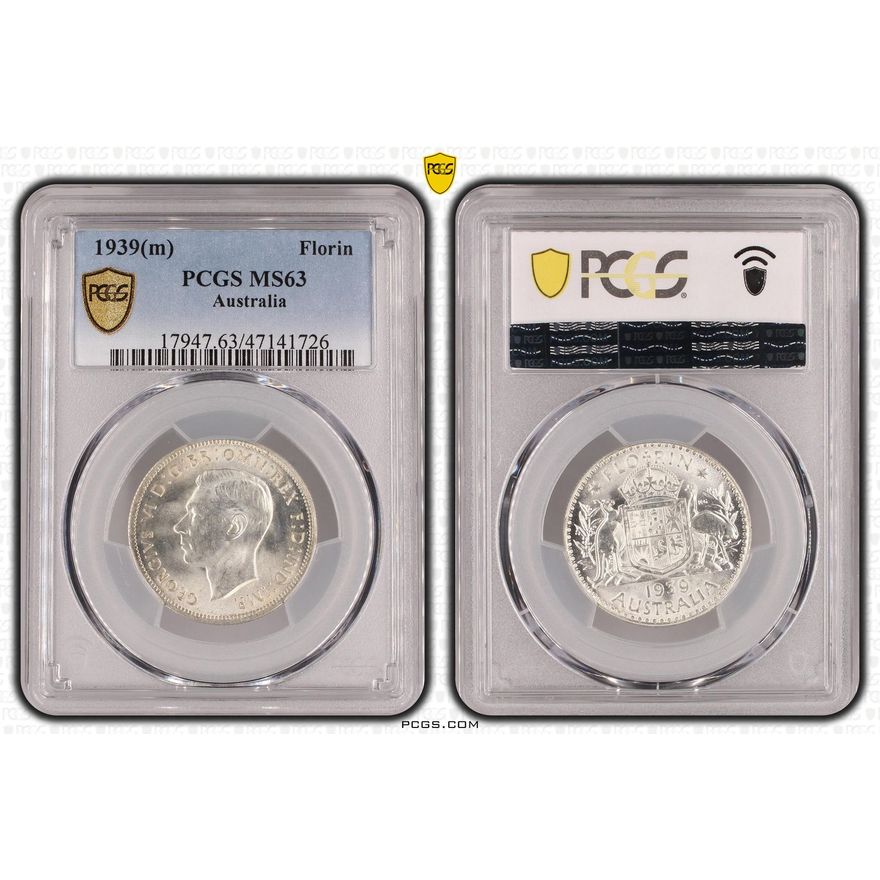 Florin, 1939(m), PCGS MS 63