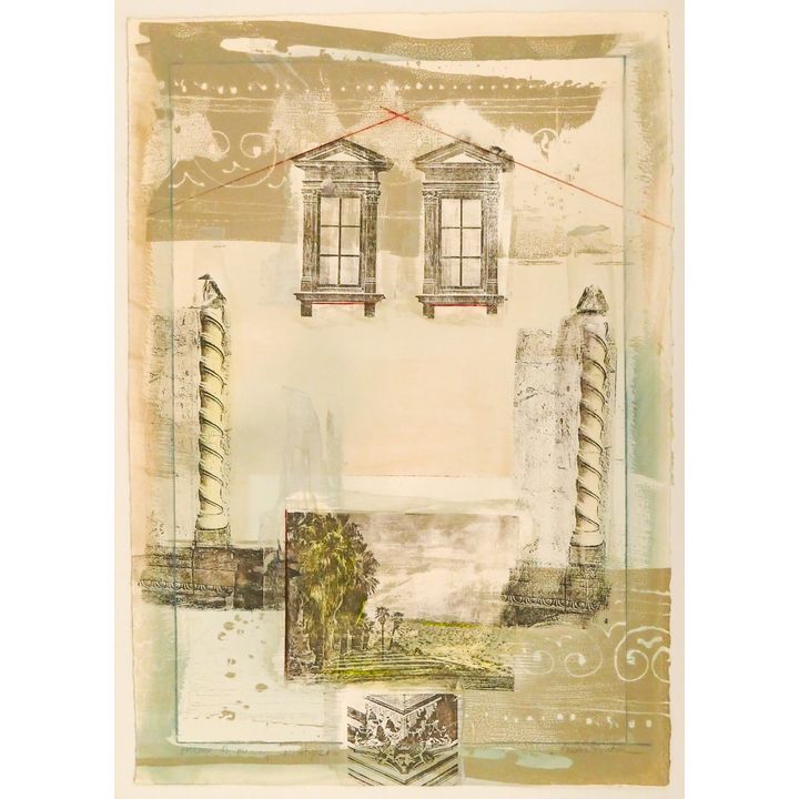 Susan Singleton ''Frescoes of Memory Monotype #16''
