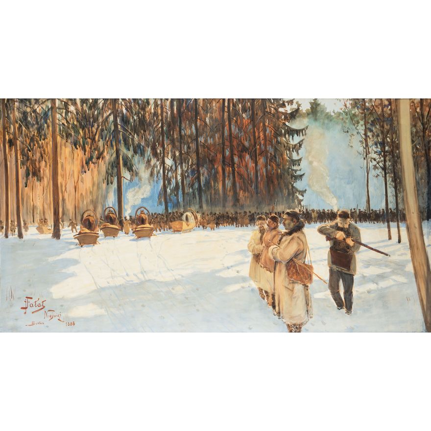 Julian Fałat | Polowanie w Nieświeżu, 1888 r.