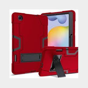Rugged Hard Cover Stand for Samsung Galaxy Tab S6 Lite P610/P615 - Red - Bar 9901036510833-51748/4511