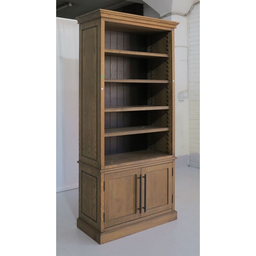 LARGE OAK BOOKSHELF