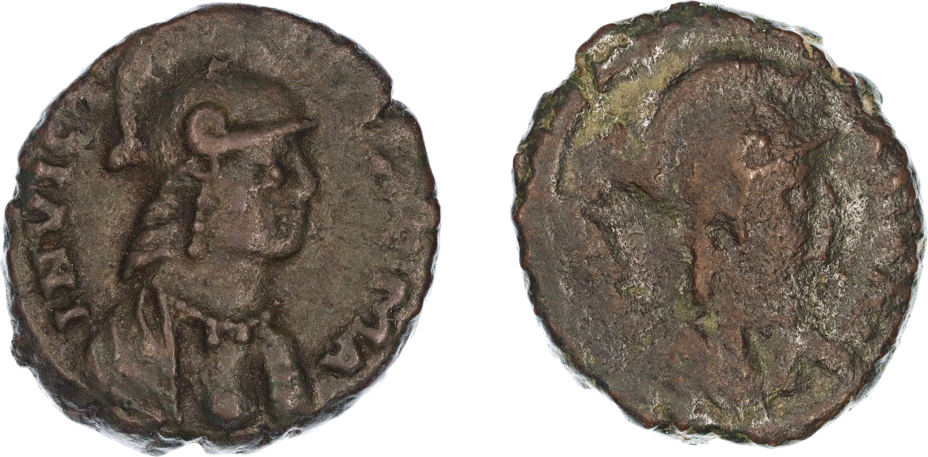 Ostrogroths, Theodahad, Æ 10 Nummi, 534-536 AD, F-VF