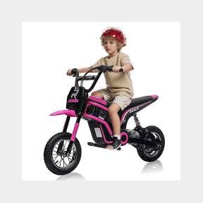 24V ELECTRIC DIRT BIKE FOR KIDS, 350W ELECTRIC RIDE ON MOTORCYCLE TOY WITH SPEED UP TO 14.29MPH, KIDS MOTORIZED DIRT BIKE WITH HAN