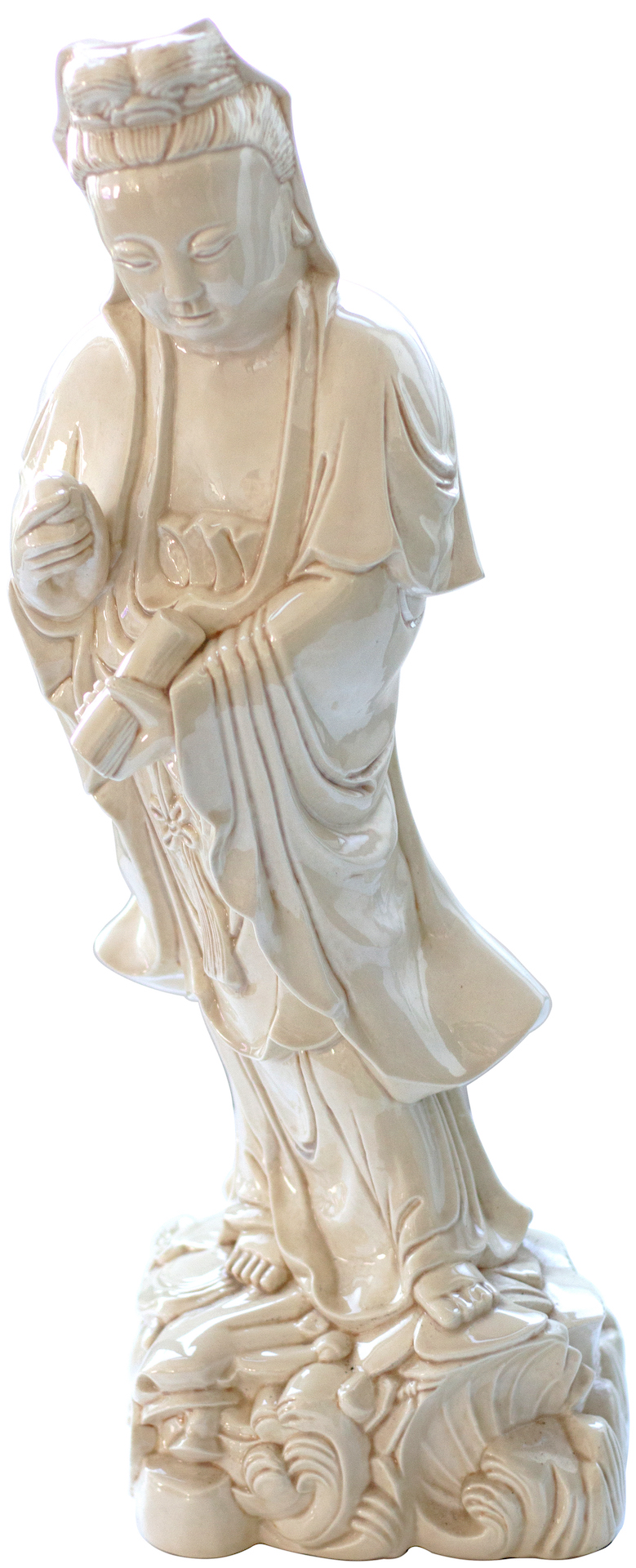 270 · China, Empire, Qing Dynasty, Glazed Porcelain Guanyin, c.1910, VGC