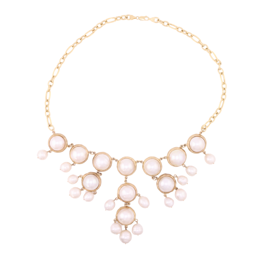 Collar con perlas