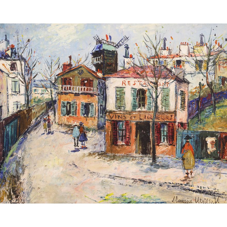 Manner of Maurice Utrillo ''Untitled'' (Montmartre) Oil