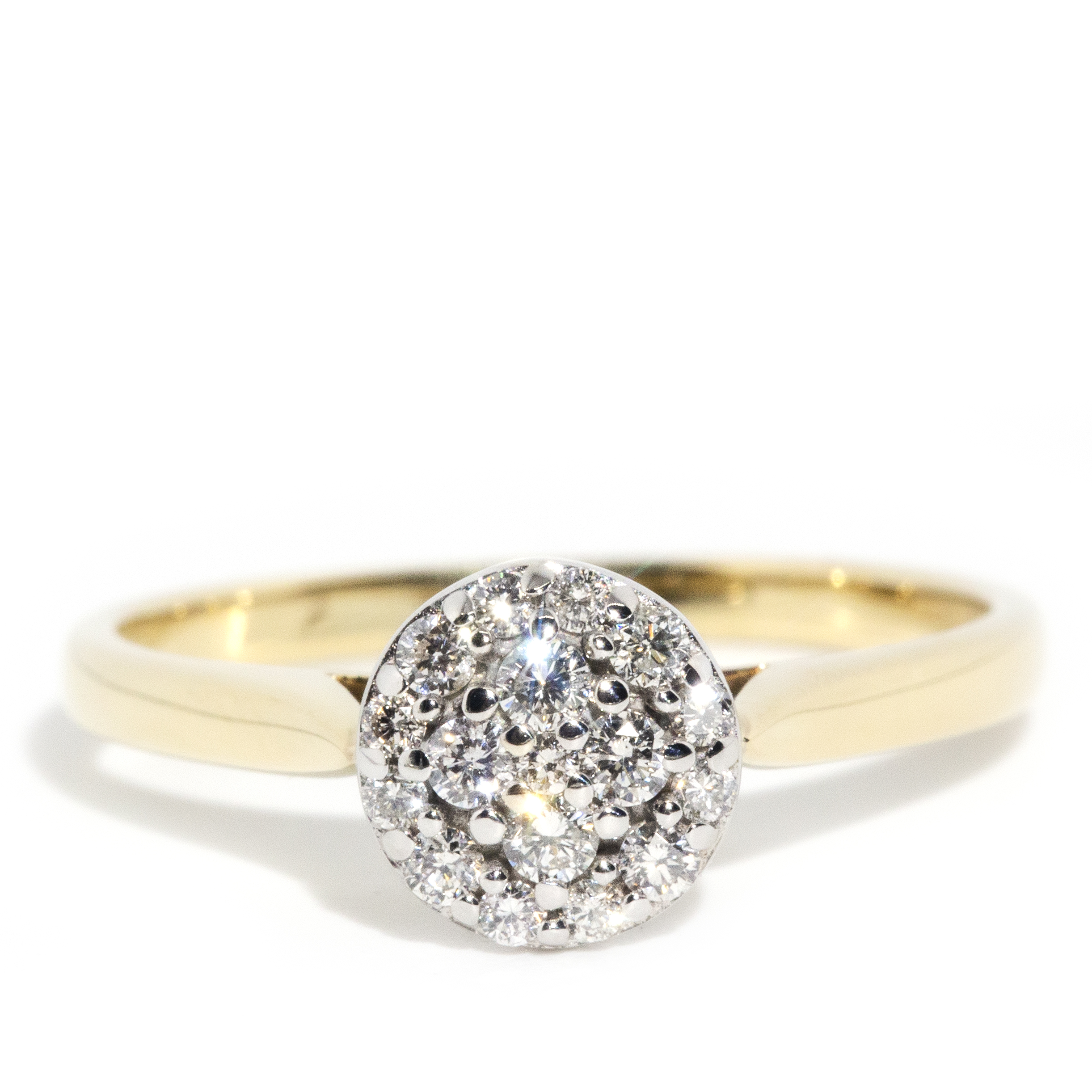 9 Carat Diamond Cluster Ring,