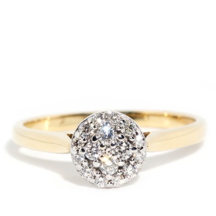 9 Carat Diamond Cluster Ring,