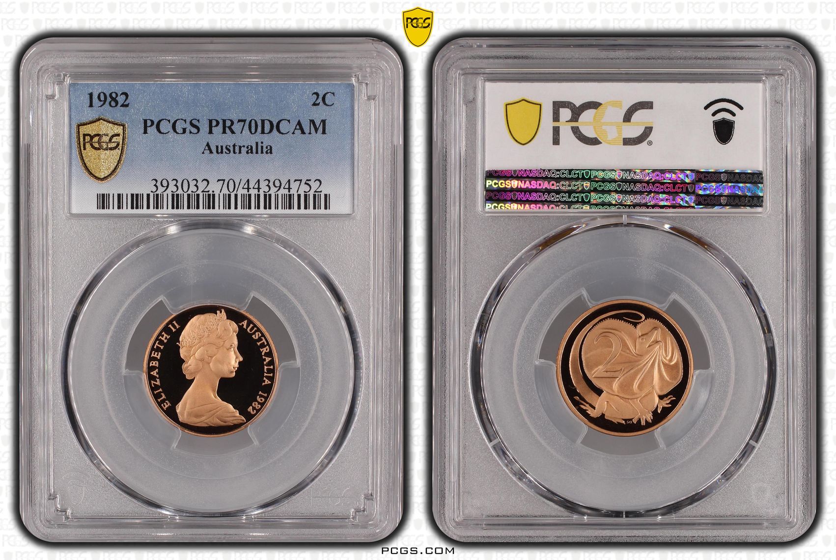 1982 Australia Two Cent, 2c PCGS - PR70DCAM POP 18/0 -752