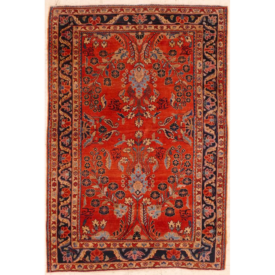 Antique Persian Sarouk Oriental Rug