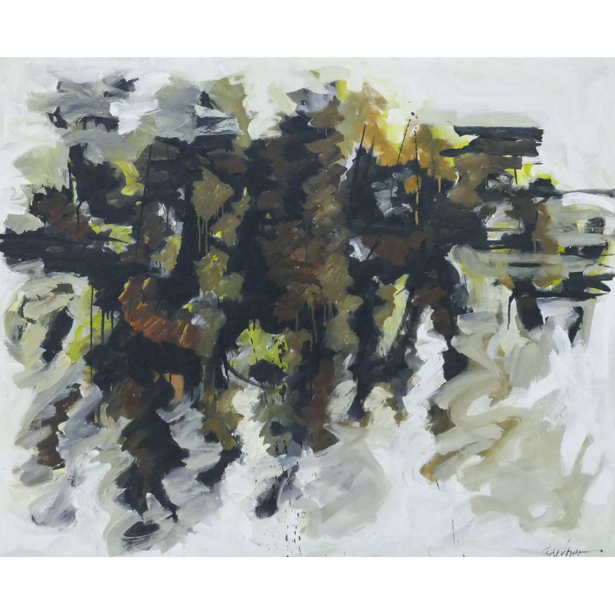 Byron Gardner ''Sauvies Island'' (Abstract) 1961 Oil