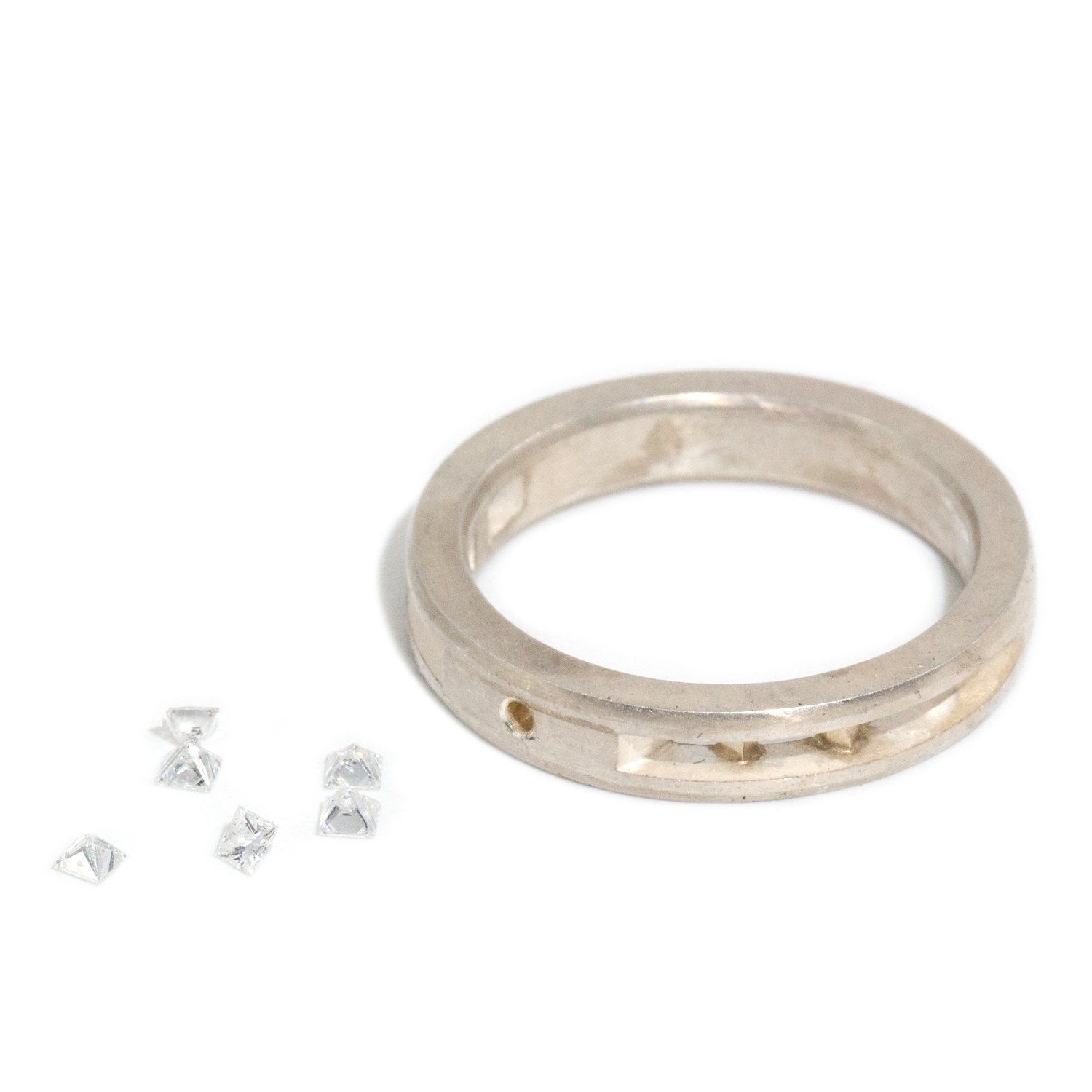 Diamonds & Partially Completed Ring