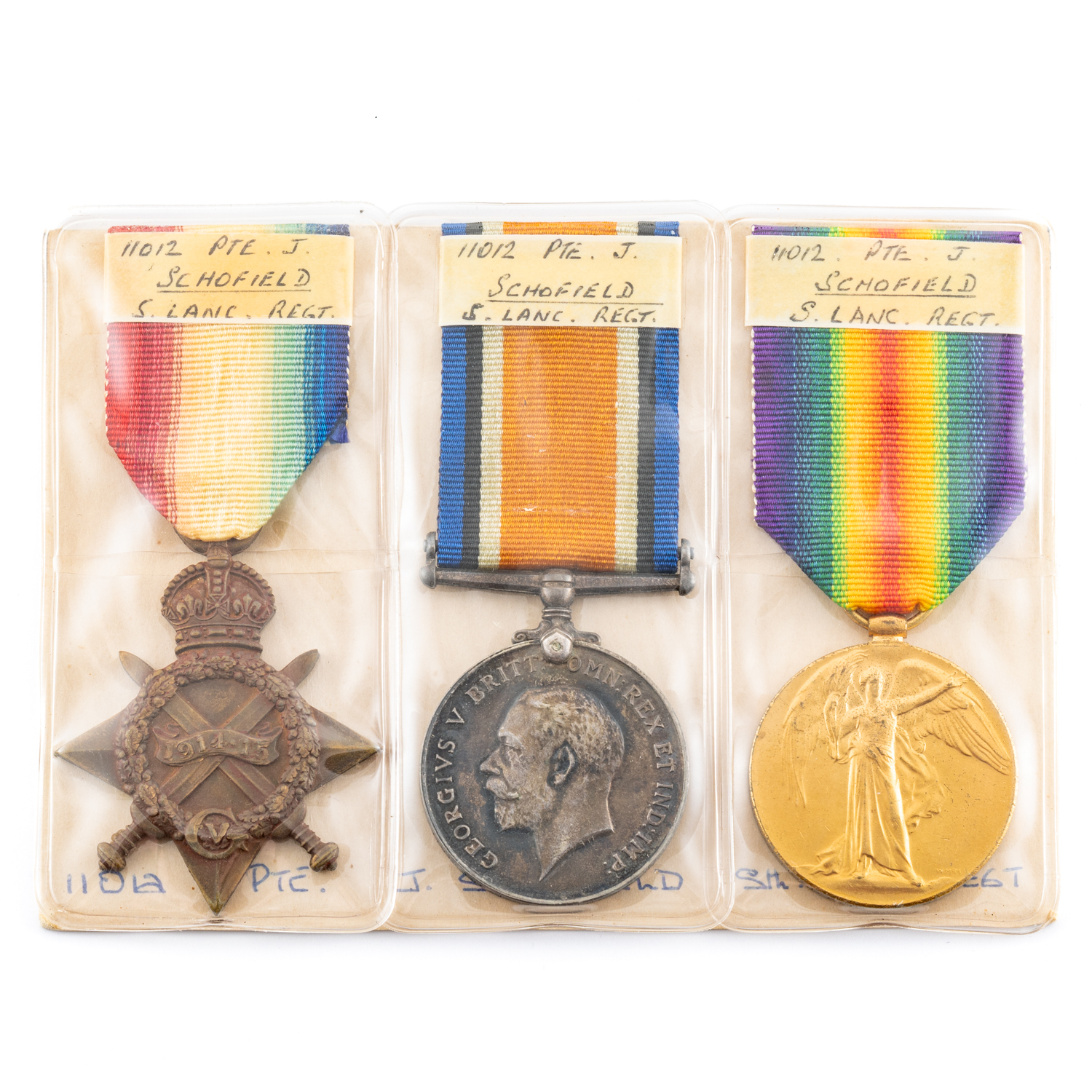 Great Britain, K.I.A. 1914 - 15 Star Trio, WWI,