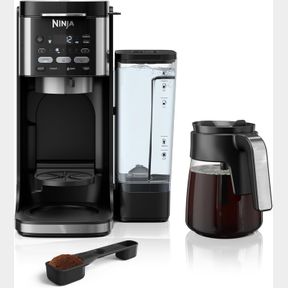 NINJA DUALBREW HOT & ICED 12-CUP COFFEE MAKER, SINGLE-SERVE FOR GROUNDS & K-CUP POD COMPATIBLE, 3 BREW STYLES, 60-OZ. WATER RESERV