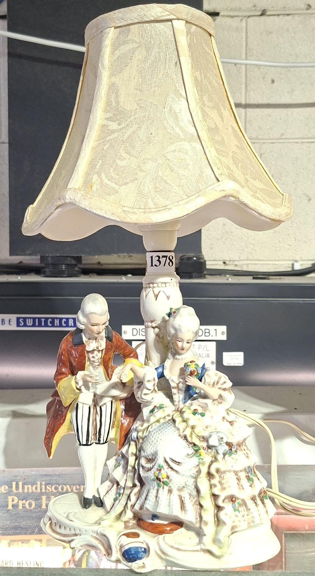 GERMAN PORCELAIN FIGURAL LAMP