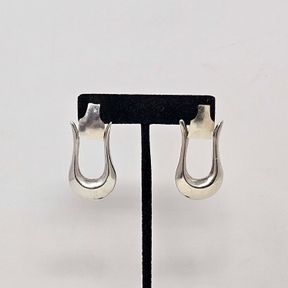 Southwestern Sterling Silver Pierced Dangle Earrings