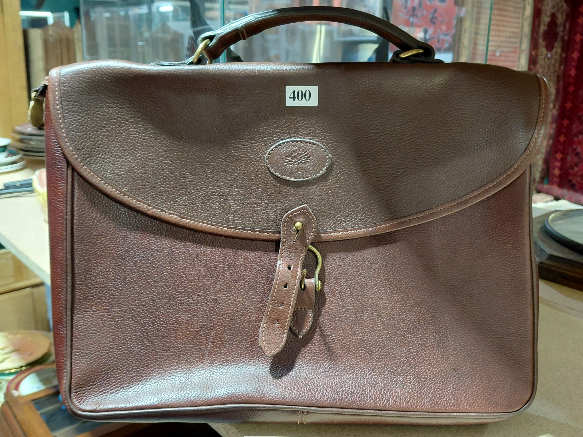 400 · LEATHER SATCHEL