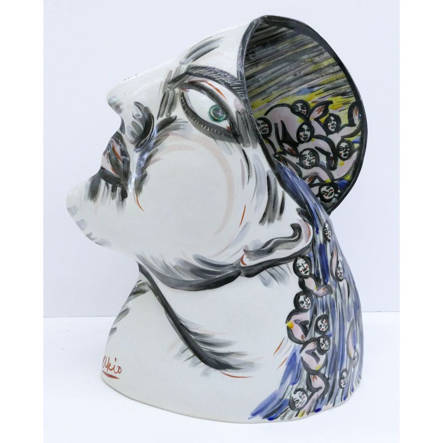 Akio Takamori ''Spilling Over'' (Envelope Vessel) 1990's
