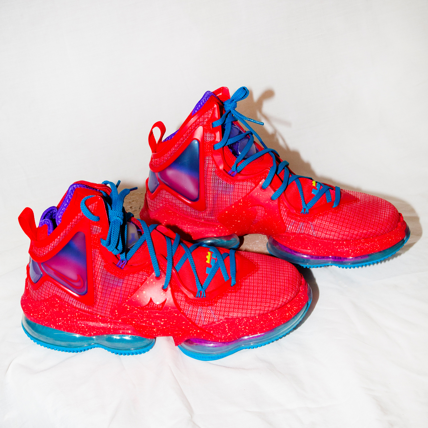 Nike Lebron XIX US Size 10 in Siren Red and Laser Blue