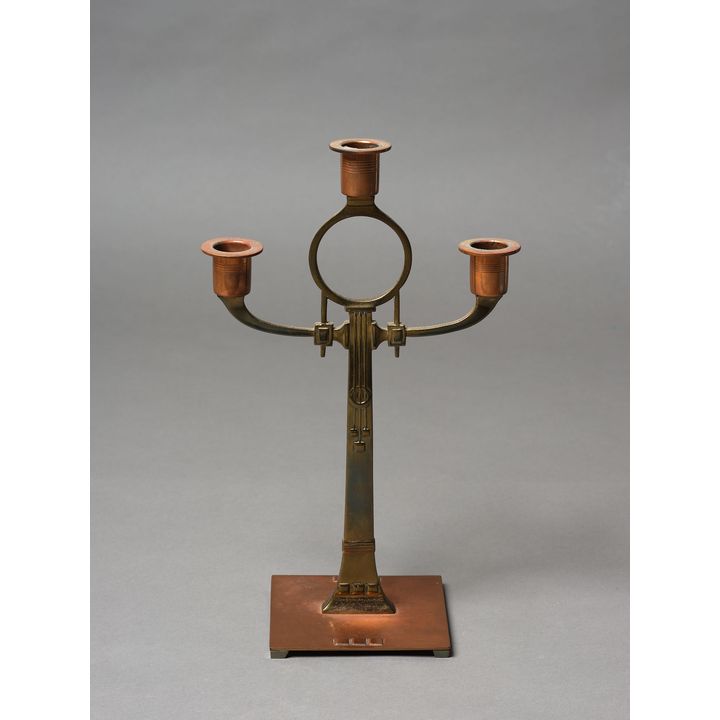 WMF 'Art Nouveau three-branch candlestick'