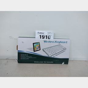 ULTRA-SLIM BLUETOOTH WIRELESS KEYBOARD SILVER WHITE - IOS MACOS ANDROID WINDOWS - FAULTY