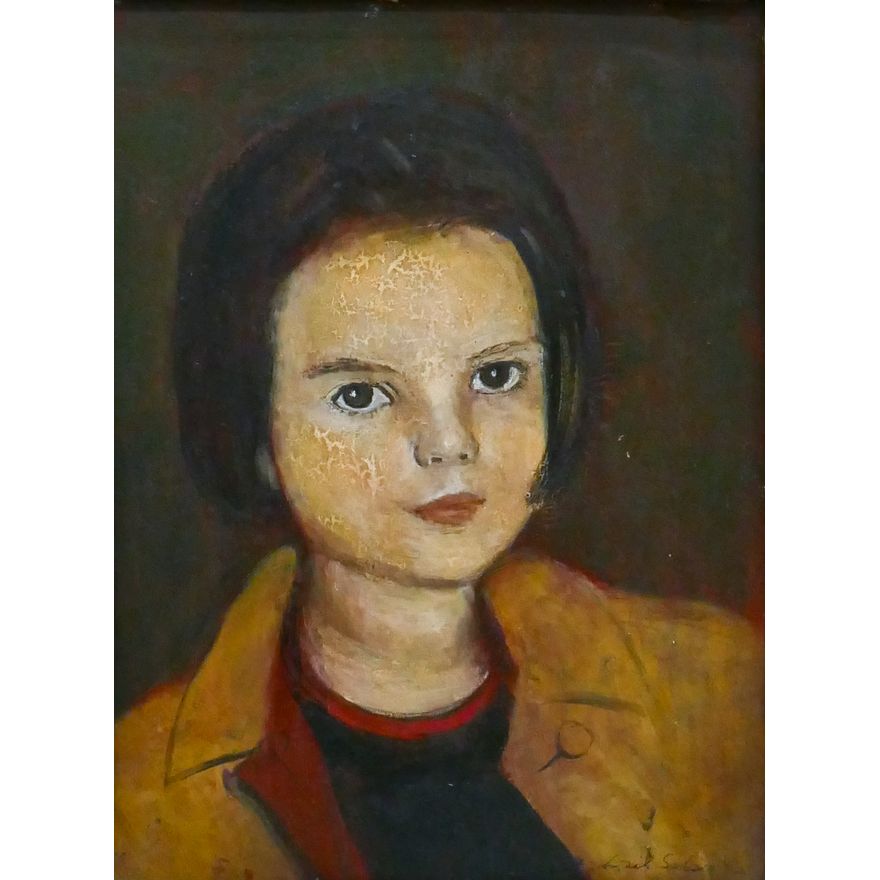Lisel Salzer ''Portrait of a Girl'' 1945 Oil on Panel