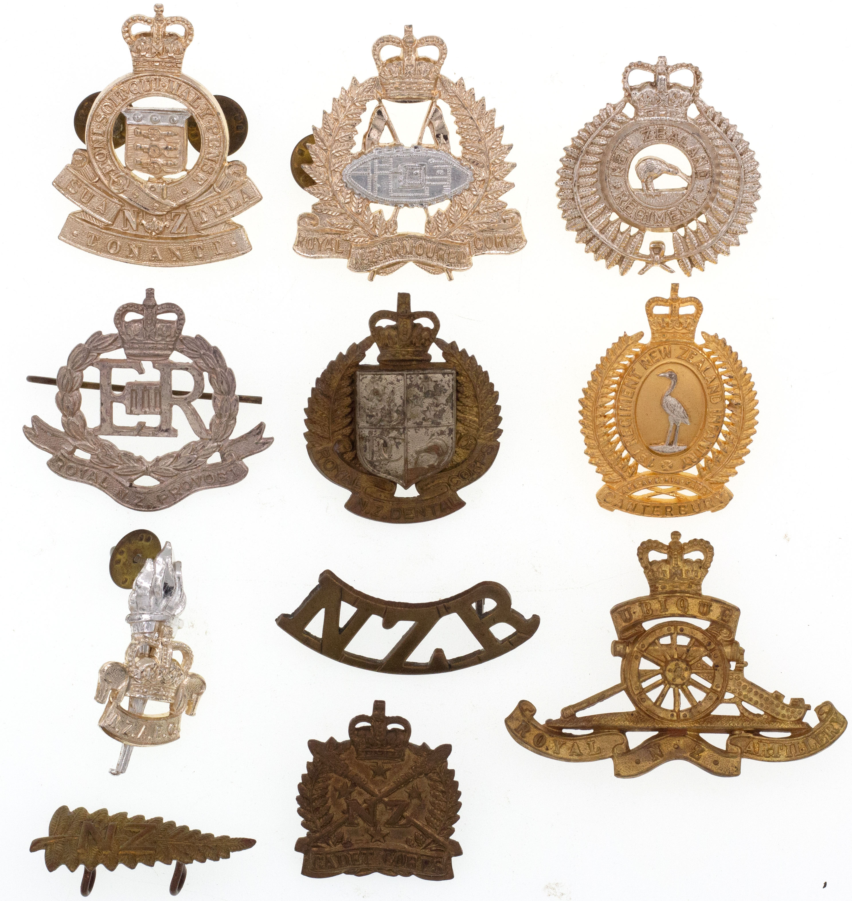 New Zealand, Cap Badges, 1914 - 1945, VGC