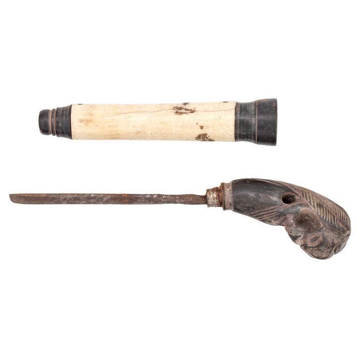 Indonesia, Lombok Culture, Bone & Horn Betel Nut Crusher, c.1900, VGC