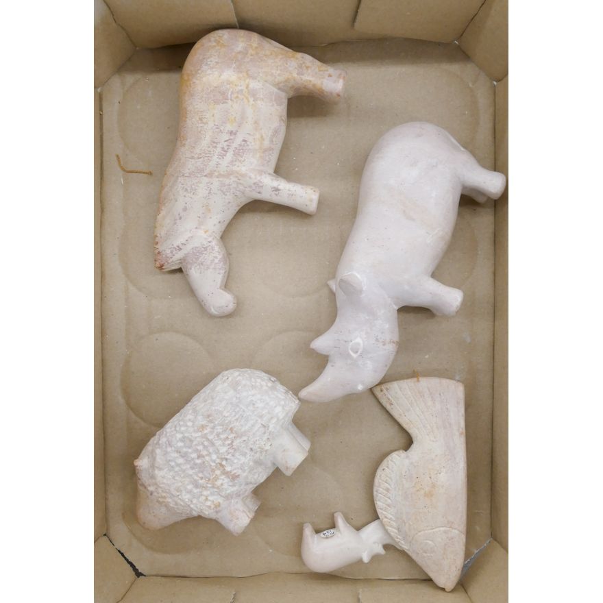 Box African Stone Animal Figures