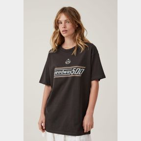 The Oversized Graphic Tee Speedway 500/ Washed Black S |