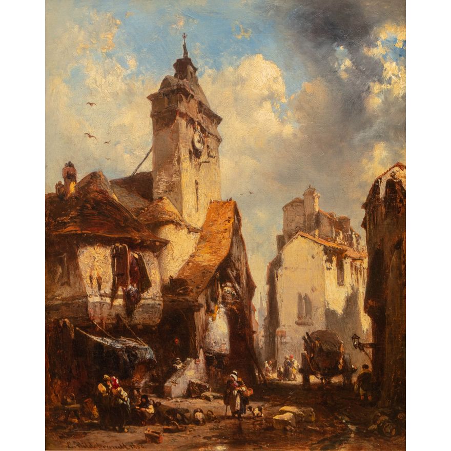 Eduard Hildebrandt | Uliczka, 1850 r.