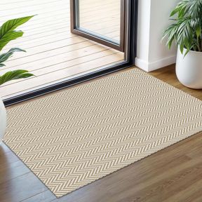 IVISSY SMALL BRAIDED RUGS 2X3 FT AREA RUGS FOR ENTRYWAY BOHO WASHABLE RUG THROW RUGS WITH RUBBER BACKING COTTON WOVEN DOOR MAT IND