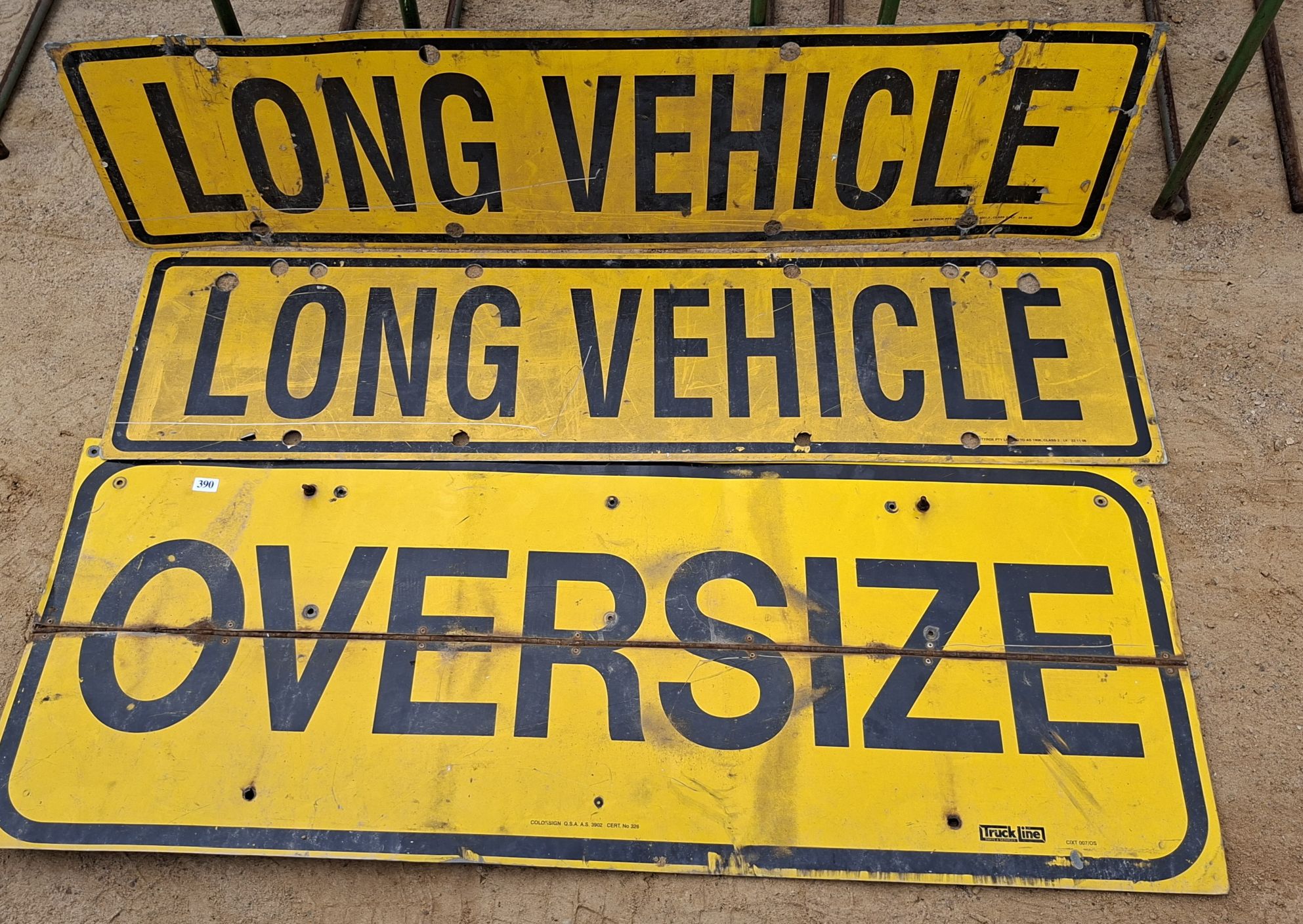 3 Metal Signs