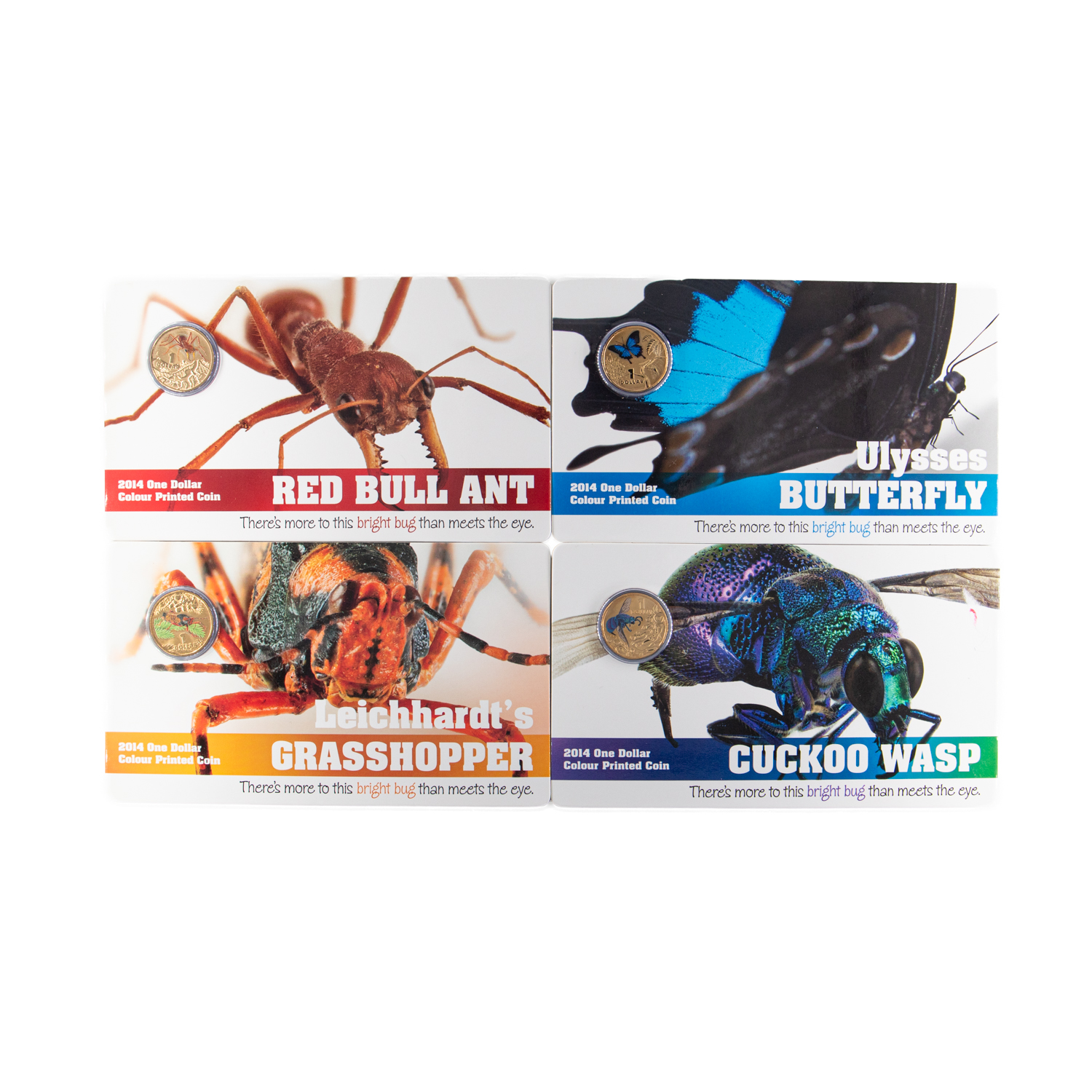 Elizabeth II, Bright Bugs, One Dollar, 2014, UNC