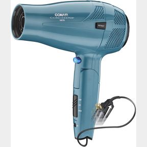 CONAIR HAIR DRYER WITH FOLDING HANDLE AND RETRACTABLE CORD, 1875W TRAVEL HAIR DRYER, CONAIR BLOW DRYER