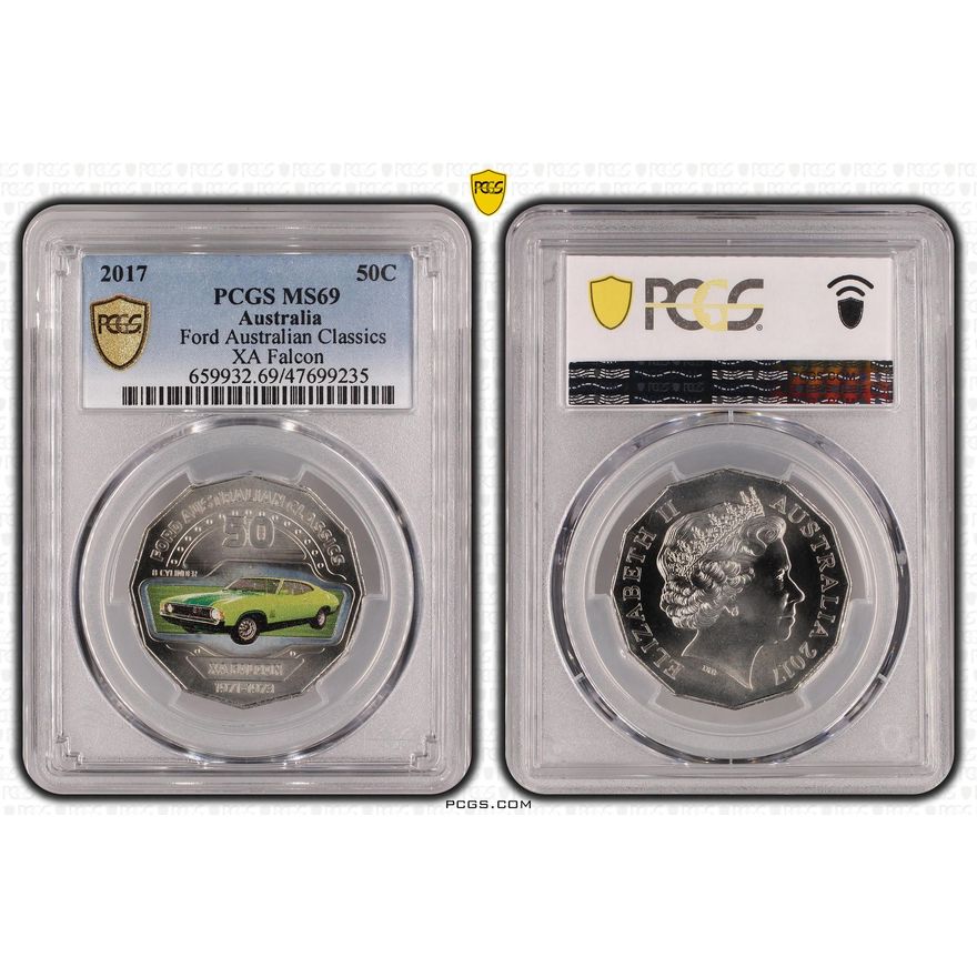 Ford Australian Classics - XA Falcon, Fifty Cent, 2017, PCGS MS 69