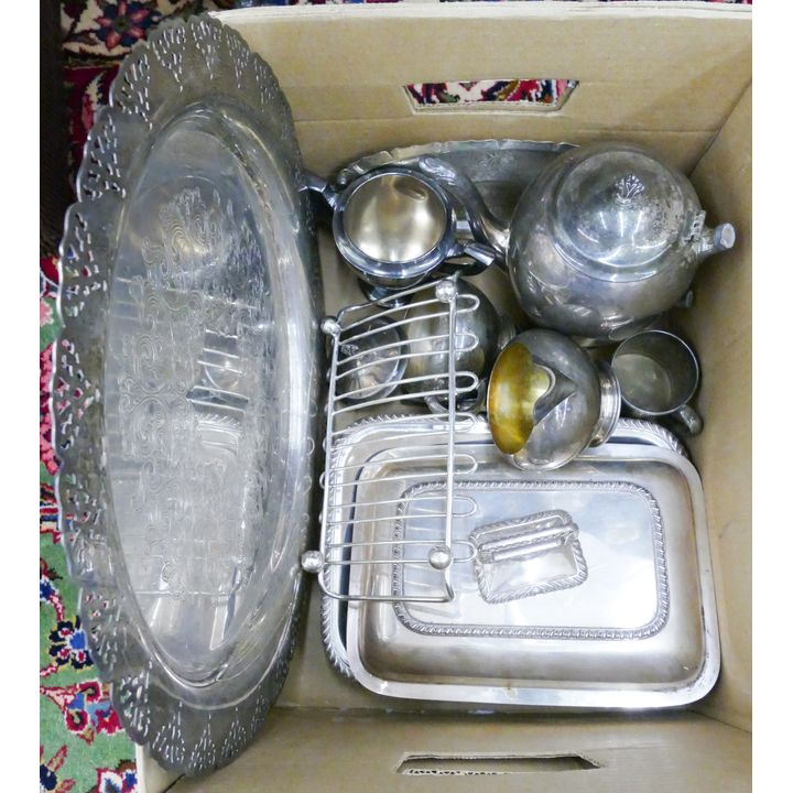 Box Silverplate Serving Pieces