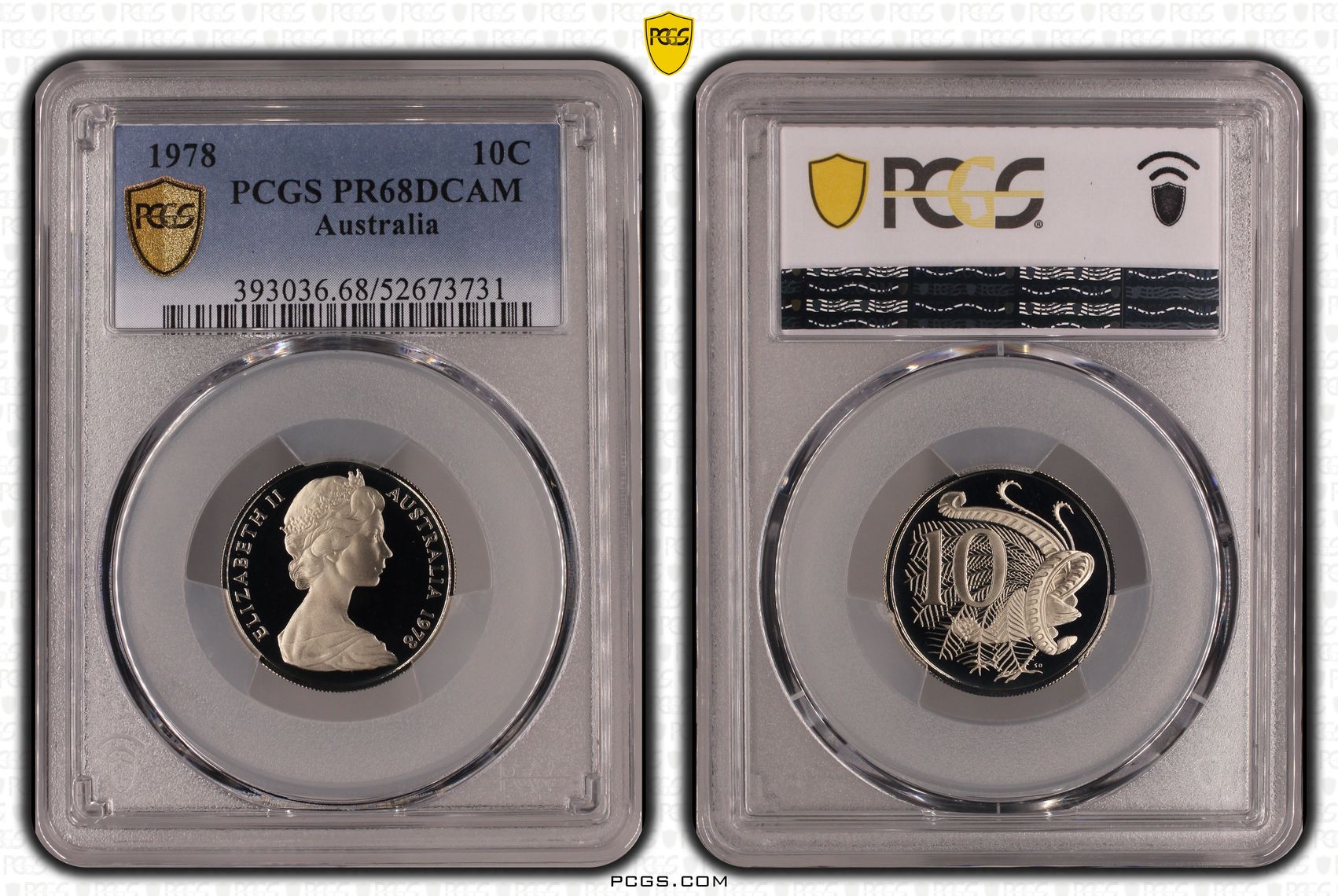 Ten Cent, 1978, Pcgs Pr68dcam